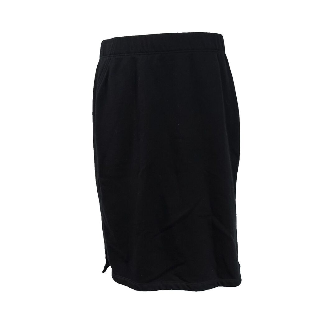 Eileen Fisher Skirt Size Small Pull On Organic Cotton Black Elastic Waist Casual